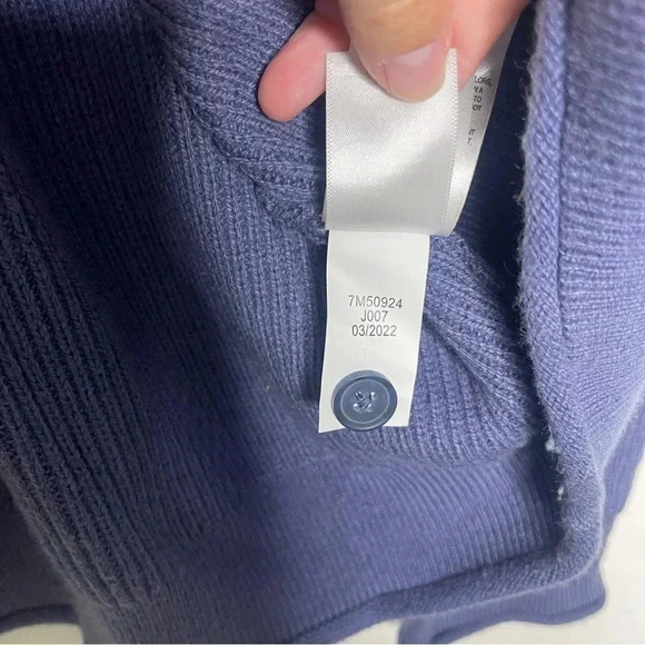 Lucky Brand Ribbed Henley Sweater Size Medium - Picture 3 of 6